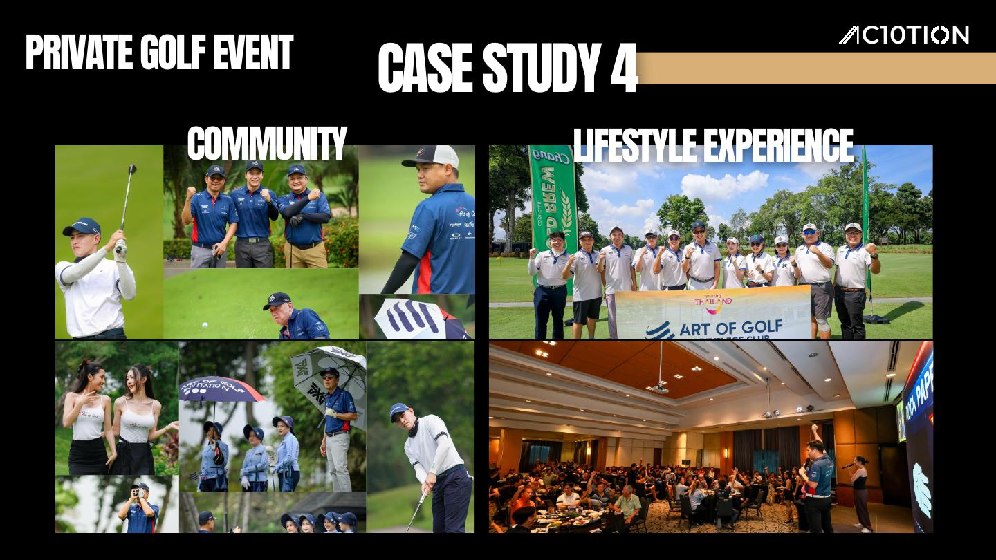Private golf event case study